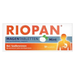 RIOPAN Comprimés à croquer Magen Tabletten Mint 800 mg, 50 pcs