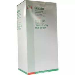 GAZIN Compresse de gaze 10x10 cm stérile 12 plis, 5X20 pcs