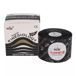 NASARA Kinesiotape 5 cmx5 m noir, 1 pièce
