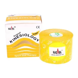 NASARA Kinesiotape 5 cmx5 m jaune, 1 pièce