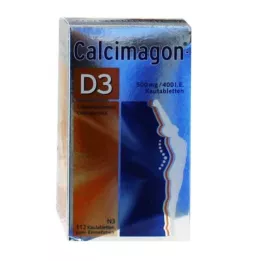 CALCIMAGON Comprimés à croquer D3, 112 pcs