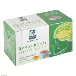 Baders Pharmacy Tea Mémoire de thé, 20 pc