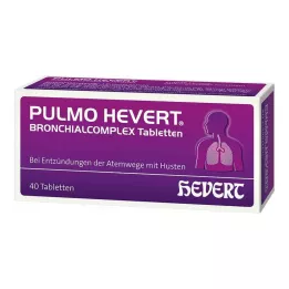 PULMO HEVERT Comprimés de complexe bronchique, 40 pcs