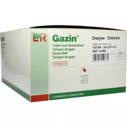 GAZIN Tampons de dialyse 2+3 stériles avec anneau de protection, 125 pièces