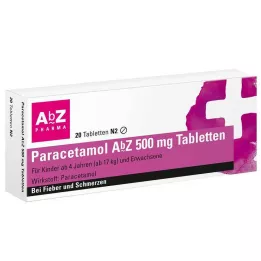 PARACETAMOL Comprimés dAbZ 500 mg, 20 pièces