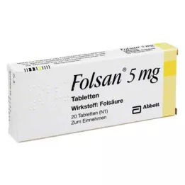 FOLSAN Comprimés de 5 mg, 20 pièces