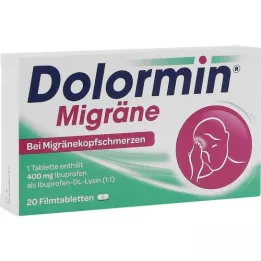 DOLORMIN Comprimés de films de migraine, 20 pc