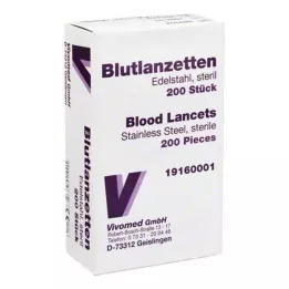 BLUTLANZETTEN Métal simple, 200 pièces