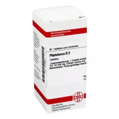 PHYTOLACCA D 2 comprimés, 80 pc