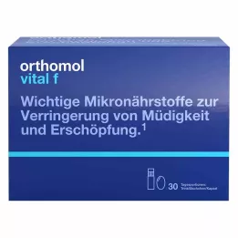 ORTHOMOL Pack combiné bouteille/capsule Vital F, 30 pièces