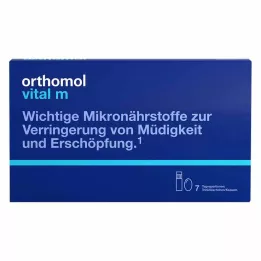 ORTHOMOL Pack combiné bouteille/capsule Vital M, 7 pièces