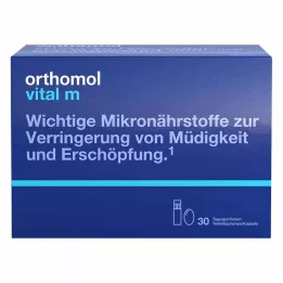 ORTHOMOL Pack combiné bouteille/capsule Vital M, 30 pièces