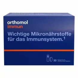 ORTHOMOL Pack combiné bouteille deau/comprimés pour le système immunitaire, 30 pièces