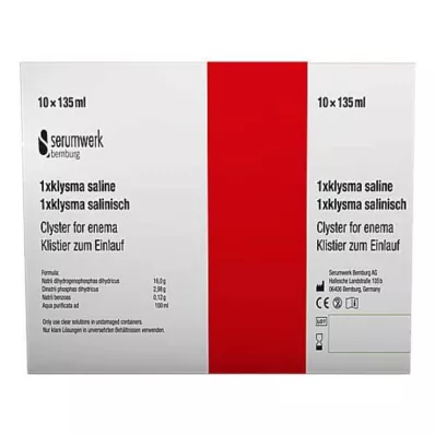 KLYSMA 1x solution saline, 10X135 ml