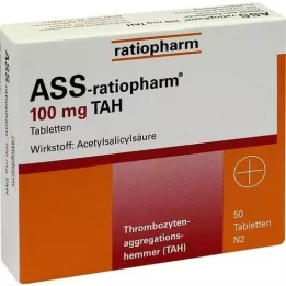ASS-ratiopharm 100 mg TAH comprimés, 50 pc