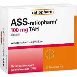 ASS-ratiopharm 100 mg TAH comprimés, 50 pièces