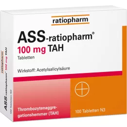 ASS-ratiopharm 100 mg TAH comprimés, 100 pièces