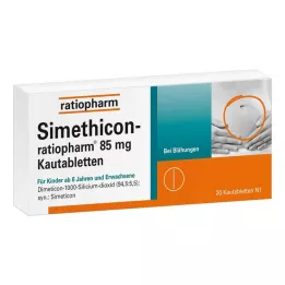 SIMETHICON-ratiopharm 85 mg comprimés à croquer, 20 pcs