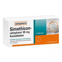 SIMETHICON-ratiopharm 85 mg comprimés à croquer, 50 pcs
