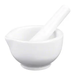 Mortier en porcelaine blanche, 1 pièce