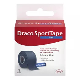 DRACO TAPEVERBAND 3,8 cmx10 m bleu, 1 pièce