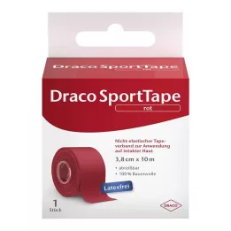 DRACO TAPEVERBAND 3,8 cmx10 m rouge, 1 pièce