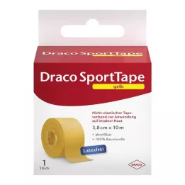 DRACO TAPEVERBAND 3,8 cm x 10 m jaune, 1 pièce