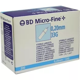 BD Micro-Fine + Lancets 33 g 0,20 mm, 200 pc