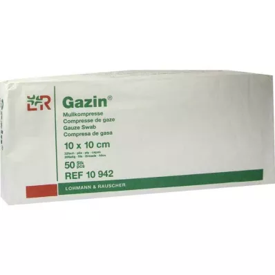GAZIN Compresse de gaze 10x10 cm non stérile 32 fois par opération, 50 pcs