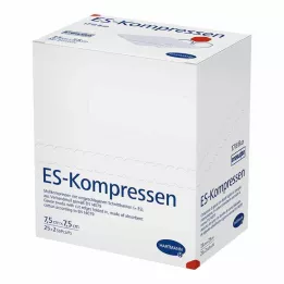 ES-KOMPRESSEN stérile 7,5 x 7,5 cm 8 voies, 25 x 2 pièces