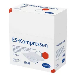 ES-KOMPRESSEN stérile 10x10 cm 8 fois, 25X2 pcs