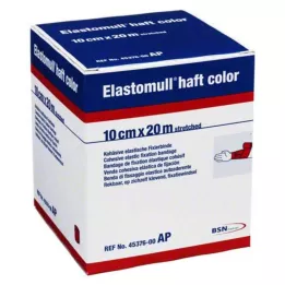 ELASTOMULL Haft Color 10 cmx20 m fixatif rouge, 1 pièce