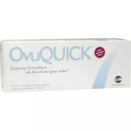 Test dovulation ovuquick 1 mois, 5 pc