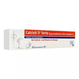 CALCIVIT Comprimés effervescents D forte, 20 pcs