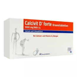 CALCIVIT Comprimés effervescents D forte, 40 pcs