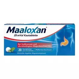 MAALOXAN Comprimés à croquer de 25 mVal, 20 pièces