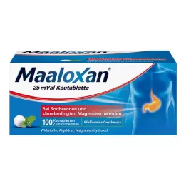 MAALOXAN Comprimés à croquer de 25 mVal, 100 pcs