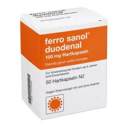 FERRO SANOL Gélules dures duodénales avec granulés enrobés de MSR, 50 pcs