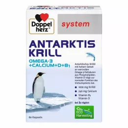 DOPPELHERZ Capsules du système Krill Antarctique, 60 pièces