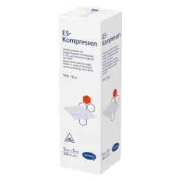 ES-KOMPRESSEN Unsteril 5x5 cm 12 fois, 100 pc