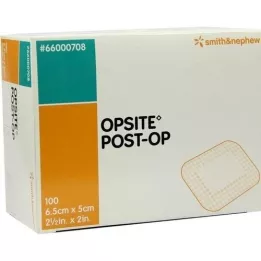 OPSITE Post-OP 5x6,5 cm Association individuellement stérile, 100x1 pc