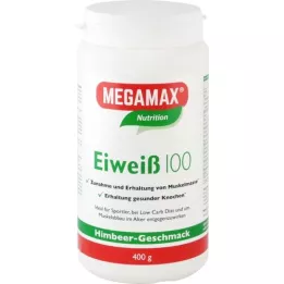 EIWEISS 100 poudre de mégamax de framboises en caillé, 400 g