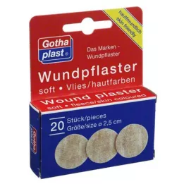 GOTHAPLAST Polaire douce pour le soin des plaies 2,5 cm, 20 pièces