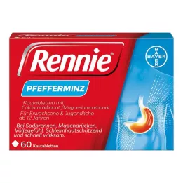 RENNIE Comprimés à croquer, 60 pcs