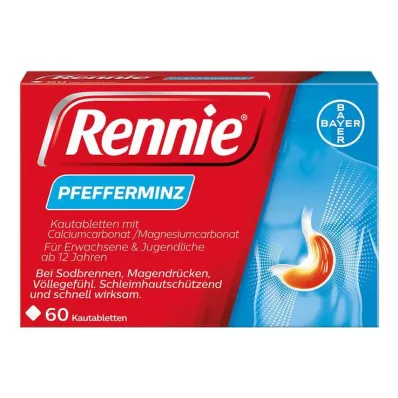 RENNIE Comprimés à croquer, 60 pcs