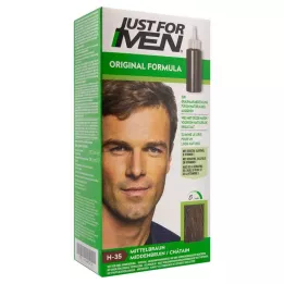 JUST Shampoing colorant pour homme châtain moyen, 60 ml