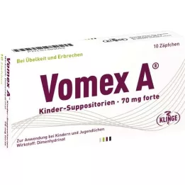 VOMEX A Suppositories pour enfants 70 mg Forte, 10 pc