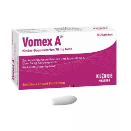 VOMEX Suppositoires pour enfants 70 mg forte, 10 pcs