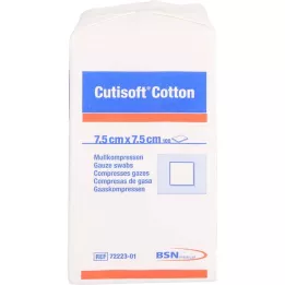CUTISOFT Cotton Kommpr. 7.5x7,5 cm Untel, 100 pc