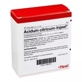 ACIDUM CITRICUM INJEEL Ampoules, 10 pc